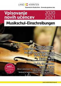 Vpisovanje novih učencev - Musikschul-Einschreibungen
